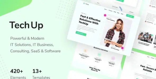 TechUp – Technology IT Solutions & Services Elementor Template Kit