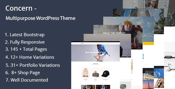 Concern – Multipurpose and Portfolio WordPress Theme
